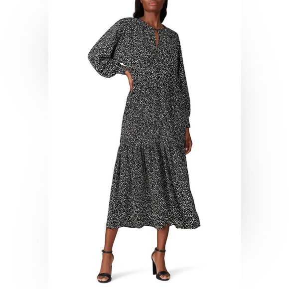Sweet Baby Jamie Dresses & Skirts - 316M RTR Sweet Baby Jamie Black Ditsy Long Sleeve Boho Maxi Dress -‎ Size: XS